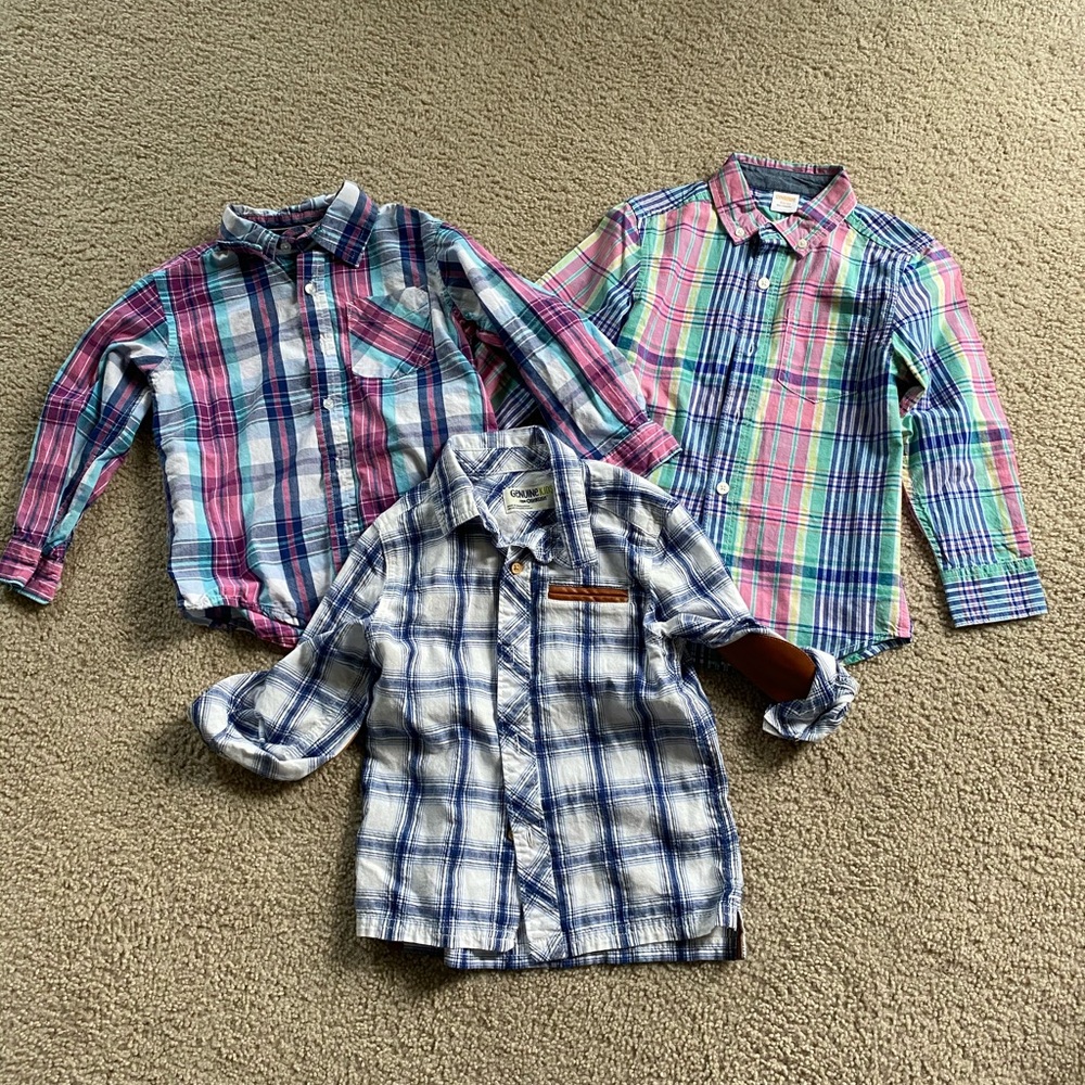 Boy button down shirt bundle 4T